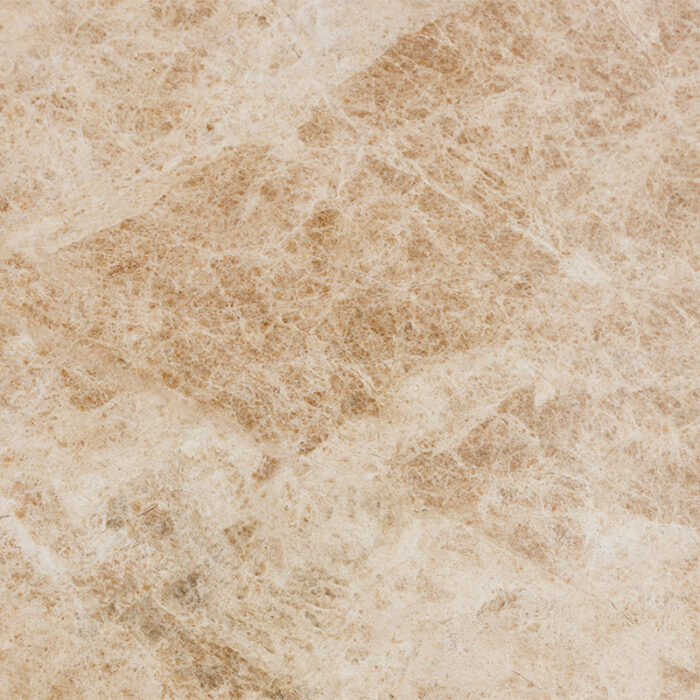 A Close-Up Of A Natural Stone With A Creamy-White Base Color, Featuring Irregular Patterns Of Light Beige And Grey Veins, And A Polished Surface With A Slight Shine.