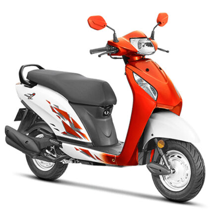 A fun and stylish scooter with a comfortable seat, smooth ride, and practical features.