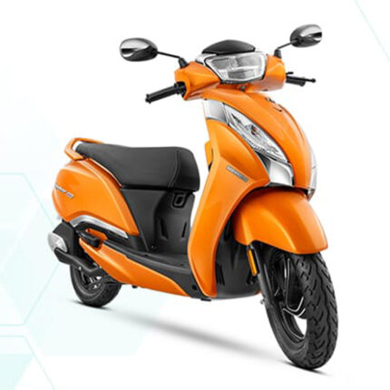 The scooter has a sleek and elegant design with a distinctive front apron, a wide and comfortable seat, and a large pillion grab rail. It features telescopic front suspension for a smooth ride, alloy wheels for stability, and a fuel-efficient engine. The Jupiter is known for its practicality, reliability, and user-friendly features, including a digital instrument cluster, external fuel filler cap, and ample storage space, making it a popular choice for daily commuting and city riding.