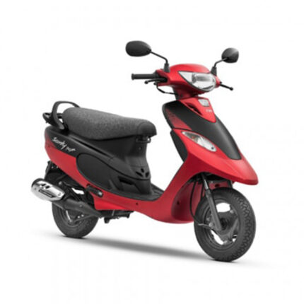 he scooter features a sleek design with stylish decals, a comfortable seat, and a handy storage space. It has large headlamps, alloy wheels, and a peppy engine for easy maneuverability. The scooter exudes a youthful and energetic vibe, perfect for zipping around the city