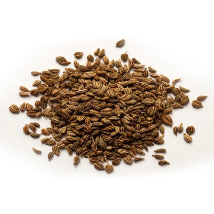 The seeds are small and oval-shaped, typically light brown or gray in color. Bishop's weed is a commonly used spice in Indian, Middle Eastern, and North African cuisines. It has a strong and pungent aroma, with flavors reminiscent of thyme and oregano.