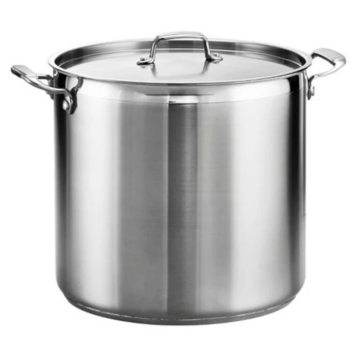 Ribbed Stock Pot: A Durable And Versatile Cooking Pot With Ribbed Exterior For Enhanced Heat Distribution And Aesthetics. Perfect For Simmering Soups, Stews, And Boiling Large Quantities Of Pasta Or Vegetables. Made From High-Quality Materials For Long-Lasting Performance.