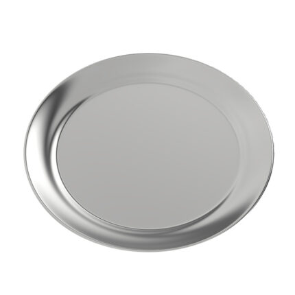 Made from high-quality materials, this deluxe plate features a glossy finish and a decorative rim, adding an elegant touch to any dining experience. Its generous size and sturdy construction make it perfect for serving main courses or showcasing culinary creations at upscale events and fine dining establishments.