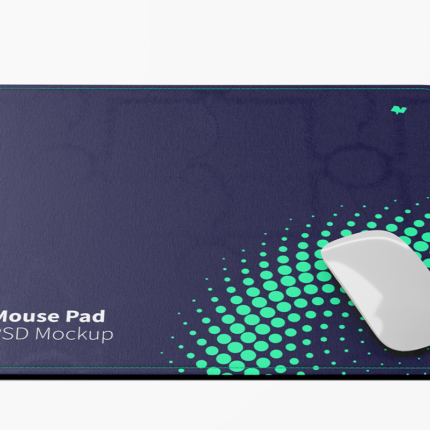The mousepad may feature a solid color or a decorative pattern. It typically has a rubber or foam base to provide grip and prevent slipping.