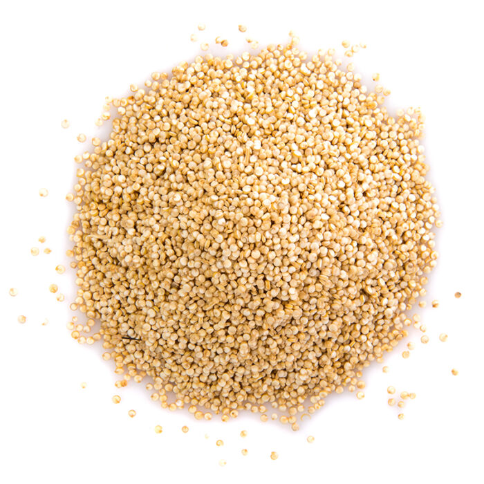 The Quinoa Seeds Are Small And Round With A Flat Shape And A Light Beige Color. They Have A Slightly Glossy Surface And Are Arranged In A Pile. The Image Captures The Appearance Of Quinoa Seeds, A Popular Gluten-Free Grain Known For Their Nutty Flavor And Versatile Use In Various Dishes. The Alt Text Conveys The Small, Round, Flat Shape, Light Beige Color, And Glossy Surface Of Quinoa Seeds. Quinoa Seeds Can Be Cooked And Used As A Base For Salads, Stir-Fries, And Bowls, Or Used As A Side Dish To Complement Various Protein Sources.