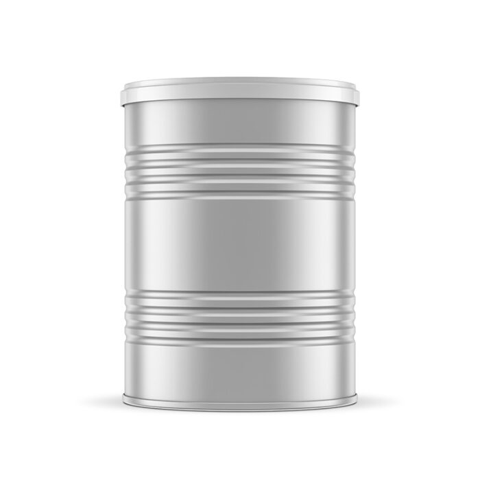 Ribbed Canister With A Textured Design, Featuring Vertical Ridges Along Its Body. Made From Sturdy Materials, This Canister Is Designed To Store And Preserve Dry Ingredients Like Coffee, Tea, Sugar, Or Spices.