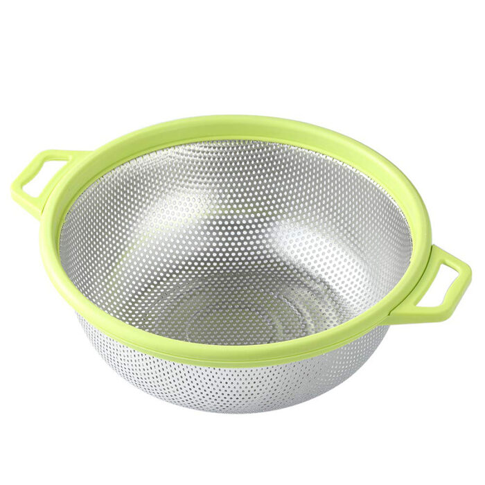 The Colander Features A Unique Design With Multiple, Adjustable Sizes To Accommodate Different Needs. It Is Made Of High-Quality, Durable Materials And Has A Perforated Surface With Small Holes Or Slots For Efficient Drainage.