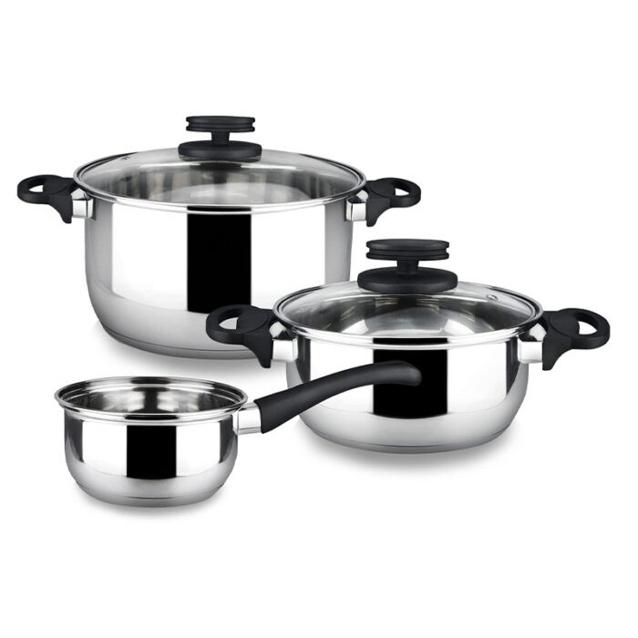 The Cookware Set Usually Includes Pots, Pans, And Sometimes Additional Items Like Lids, Skillets, And Cooking Utensils.