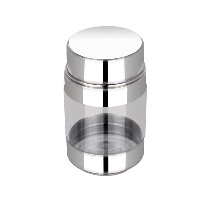 Transparent Canister With A Clear, See-Through Design For Effortless Visibility Of Contents. This Versatile Canister Is Perfect For Storing A Variety Of Dry Goods, Including Coffee, Tea, Sugar, Spices, Or Snacks.