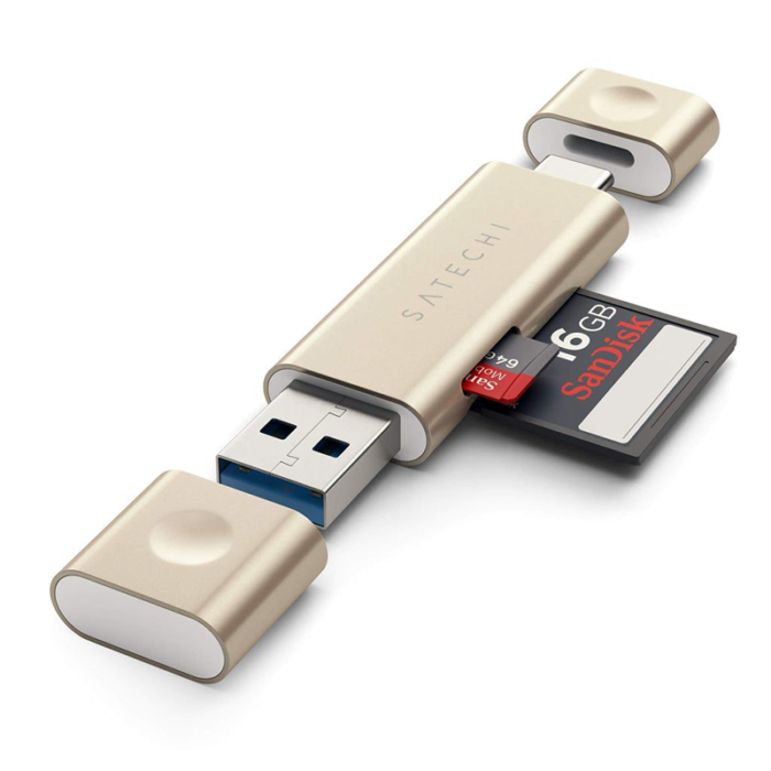 This Compact And Lightweight Card Reader Provides Convenient Access To Your Data On Both Type-C Usb 3.0 And Micro_Sd Cards.