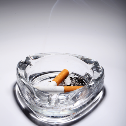 Ash trays come in various materials such as glass, ceramic, or metal, and may have a simple or decorative design.