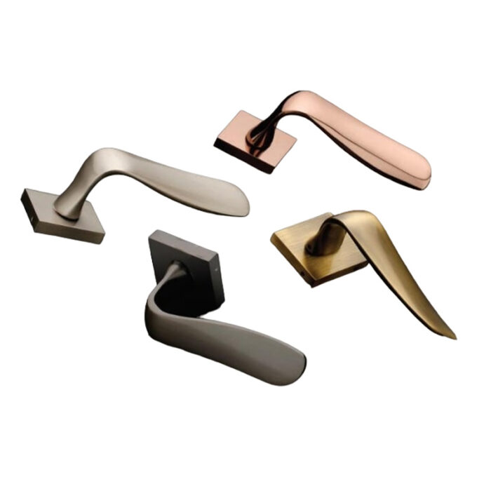 A Sleek And Reliable Brass Door Handle With A Contemporary Design, Perfect For Enhancing The Look And Functionality Of Your Doors.&Amp;Quot;