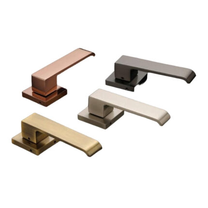 A stylish and durable brass door handle, designed to provide both functionality and aesthetic appeal to your doors.