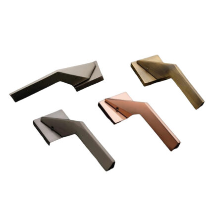 A sophisticated and durable brass door handle, featuring a modern design that effortlessly enhances the aesthetic appeal of your doors.