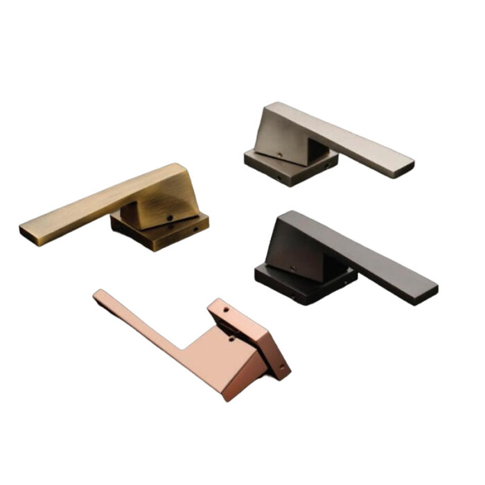 A Stylish And Durable Brass Door Handle With A Sleek Design, Perfect For Enhancing The Appearance And Functionality Of Your Doors.