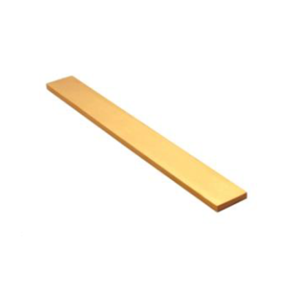 BI-005 Brass Rectangle Inlay, a decorative hardware component made of brass in a rectangular shape, designed to add a touch of elegance and sophistication to furniture or woodworking projects.