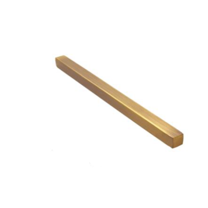 BI-009 Brass Square Inlay, a decorative hardware component made of brass in a square shape, intended to enhance the aesthetic appeal of furniture or woodworking projects.