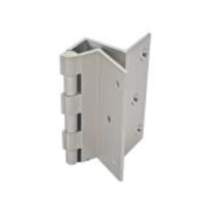 A Pair Of W Hinges With A Locking Mechanism, Designed For Secure Door Operation At A 90° Angle.