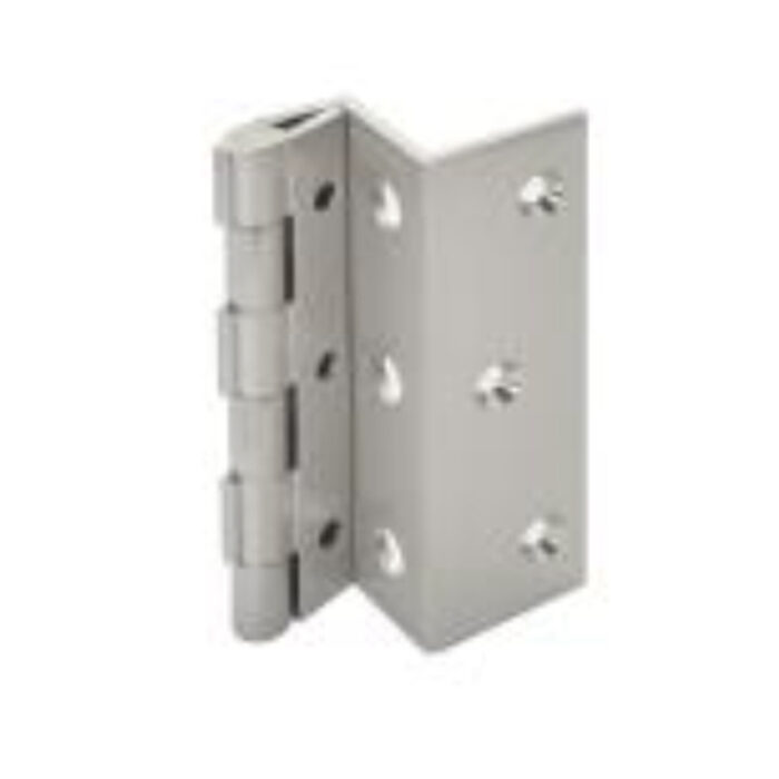 A Single L Hinge With A Locking Mechanism, Designed For Secure Door Operation At A 90° Angle.