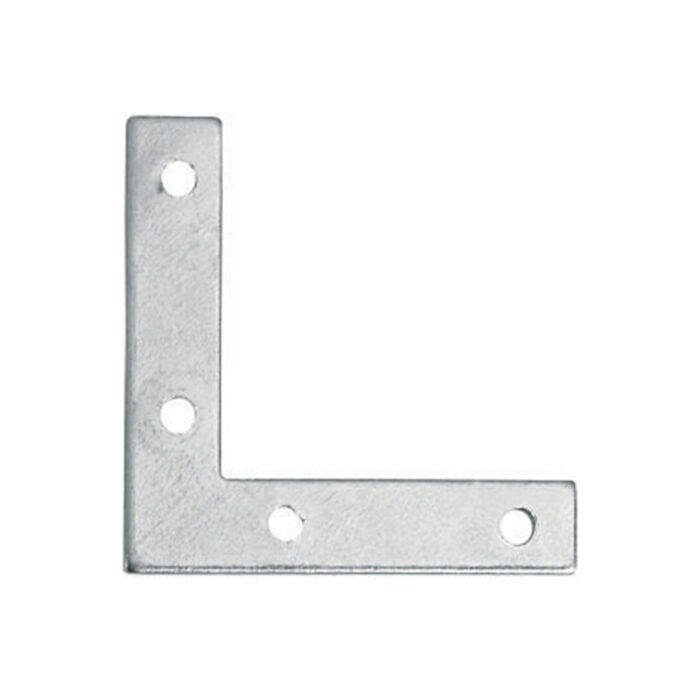 The Corner Plates Feature A Flat Rectangular Shape With Multiple Holes For Secure Attachment.