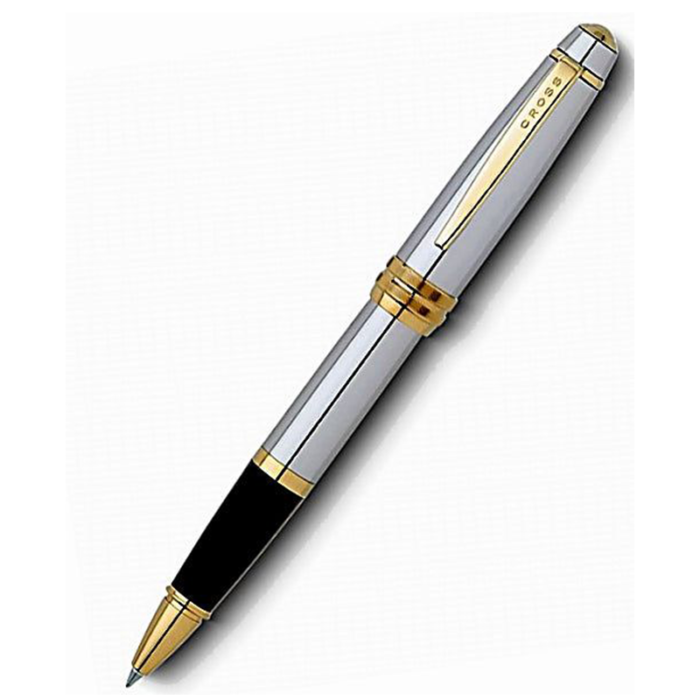 A Sleek And Elegant Rolling Ball Pen With A Polished Chrome Finish From Cross Bailey Medalist Collection.