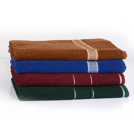 : A plush darkberry-colored towel made of soft and absorbent fabric. The towel has a deep purple hue, providing a rich and luxurious touch to any bathroom or beach setting.