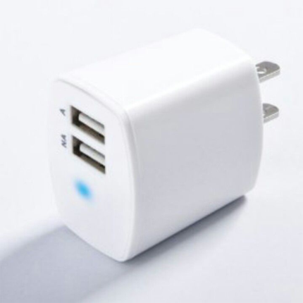 This handy adapter features two USB ports, allowing you to simultaneously charge multiple devices such as smartphones, tablets, and other USB-powered devices.
