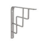 The brackets are made of high-quality silver metal and feature an intricate and stylish pattern.
