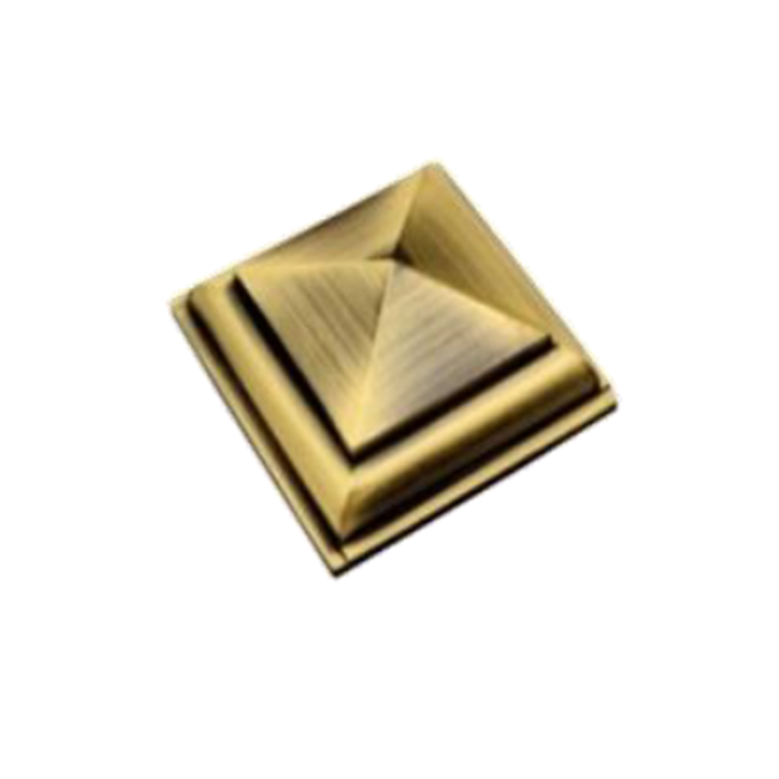 Royal Pyramid-Shaped Mirror Cap For Elegant And Stylish Mirror Installation.