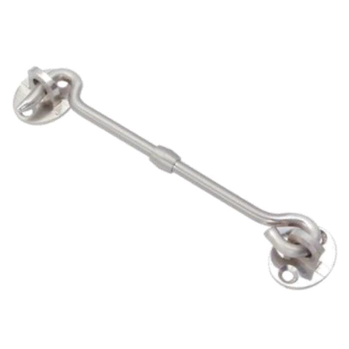 A Sturdy And Durable Hook Designed For Securely Holding Gates Or Doors In Place.