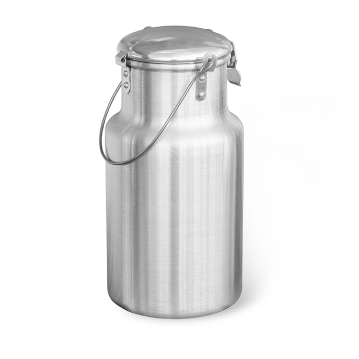 This Jar Is Typically Made Of Glass, Featuring A Cylindrical Shape With A Handle And A Secure Lid.