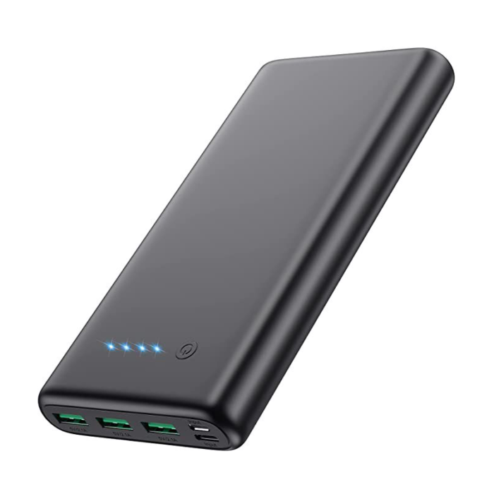 This High-Capacity Power Bank Is A Reliable And Convenient Solution For Charging Your Mobile Devices On The Go.