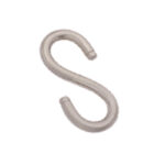 S-shaped hook for hanging and organizing items securely.