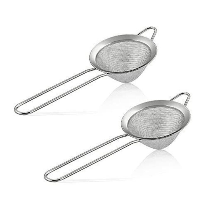 Metal Tea Strainer With Fine Mesh And A Handle, Perfect For Steeping Loose Tea Leaves And Preventing Residue In Your Cup