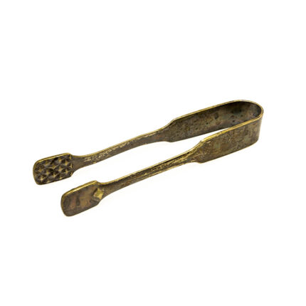 A pair of tongs with two long arms and gripping ends, typically made of stainless steel or another durable material.