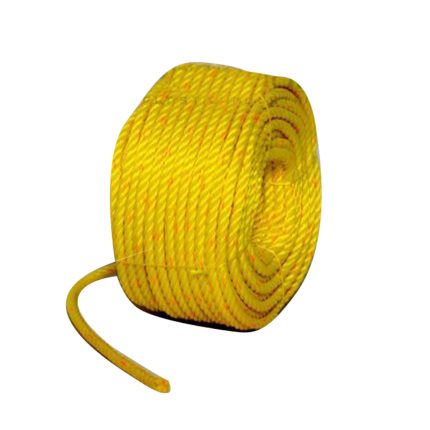 4 ply double twist HDPE mono rope with a diameter range of 6-12mm, offering strength and durability.