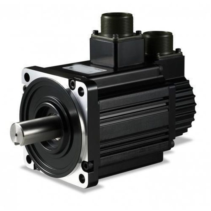 Black Delta Servo Motor - A Black-Colored Servo Motor From Delta, Offering Precise Motion Control Capabilities.