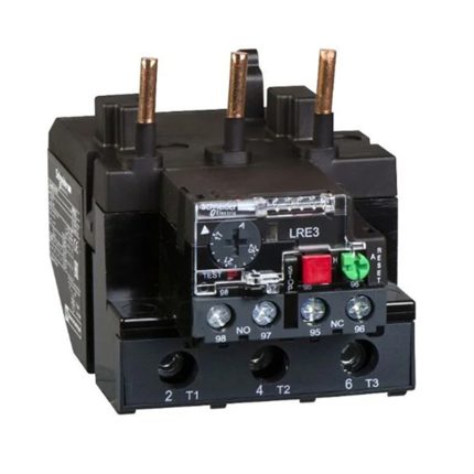 Black Easypact Tvs Thermal Overload Relay - A thermal relay designed for protecting electrical equipment from overcurrents.
