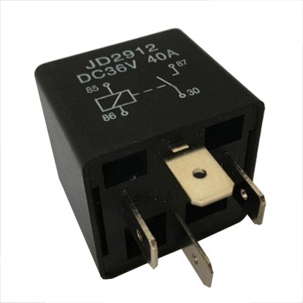 Box Type PTC Relay - A positive temperature coefficient relay enclosed in a box-type housing for thermal protection.