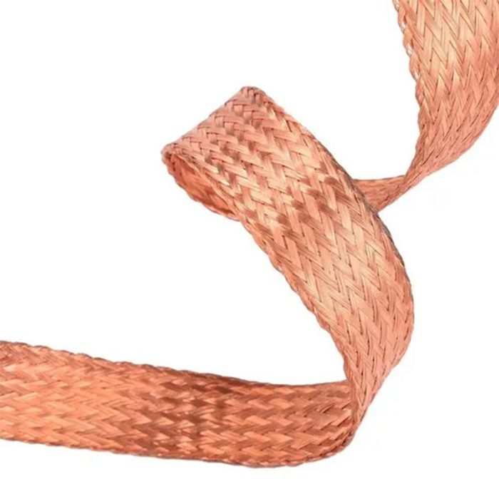 Brown Braided Copper Wire: This Braided Copper Wire Is Made From High-Quality Copper Strands Woven Together To Form A Sturdy And Flexible Braid.