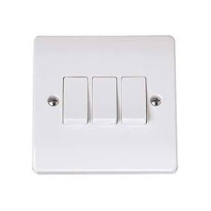 Electrical Wall Switches - A collection of electrical switches installed on a wall.