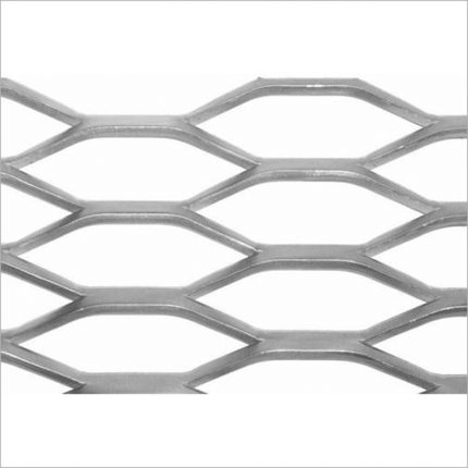 Expanded Metals - Metal sheets that have been cut and stretched to form a pattern of diamond-shaped openings.