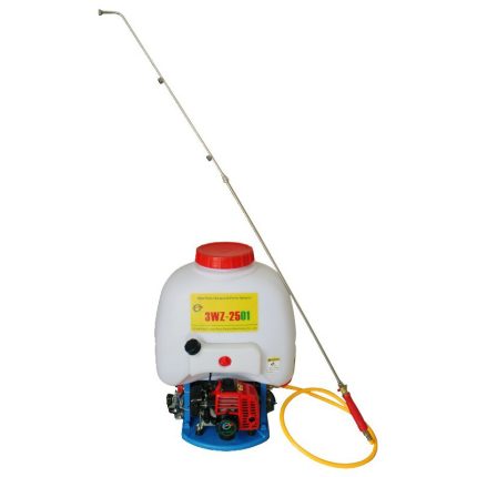 A gasoline backpack sprayer is a portable spraying device that uses gasoline as its power source.