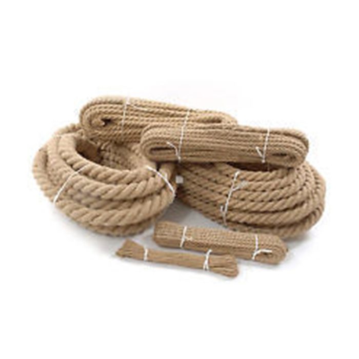 A Type Of Jute Rope With Built-In Handles Or Loops For Easy Gripping And Handling, Commonly Used In Activities Such As Gardening, Hauling, And Household Tasks.