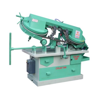 High-efficiency horizontal metal cutting bandsaw machine for precise and efficient cutting of metal.