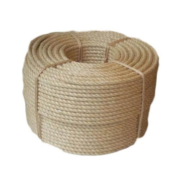 Jute Twin Rope - A Durable And Strong Rope Made From Natural Jute Fibers, Featuring A Twisted Or Braided Construction, Commonly Used For Heavy-Duty Applications Such As Towing, Lifting, And Securing Objects.