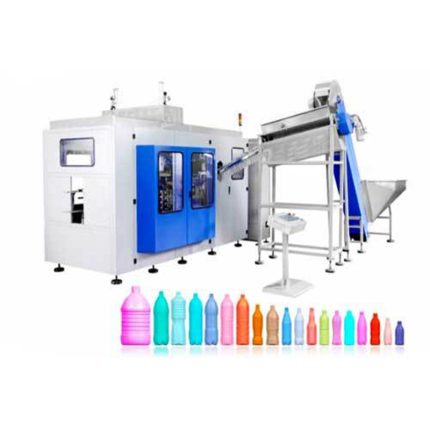 Plastic bottle making machine with a capacity ranging from 30ml to 2 liters.