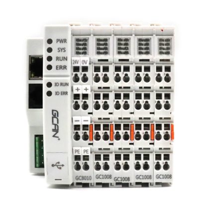 PLC Controller with Optional IO Module - A programmable logic controller (PLC) with the option to add IO modules for extended functionality.