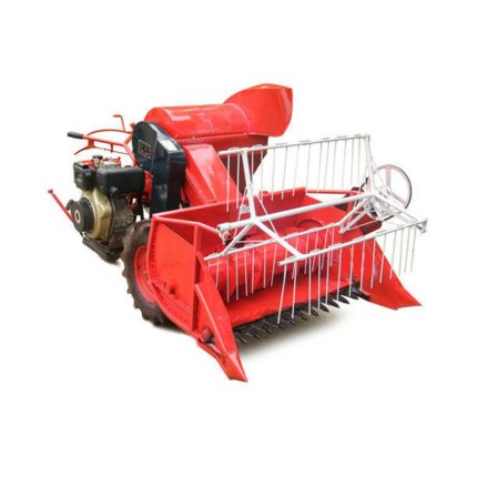 The combine harvester is distinguished by its vibrant red color, adding a stylish touch to its design. Despite its small size, it is equipped with advanced features and functionalities to optimize the harvesting process.