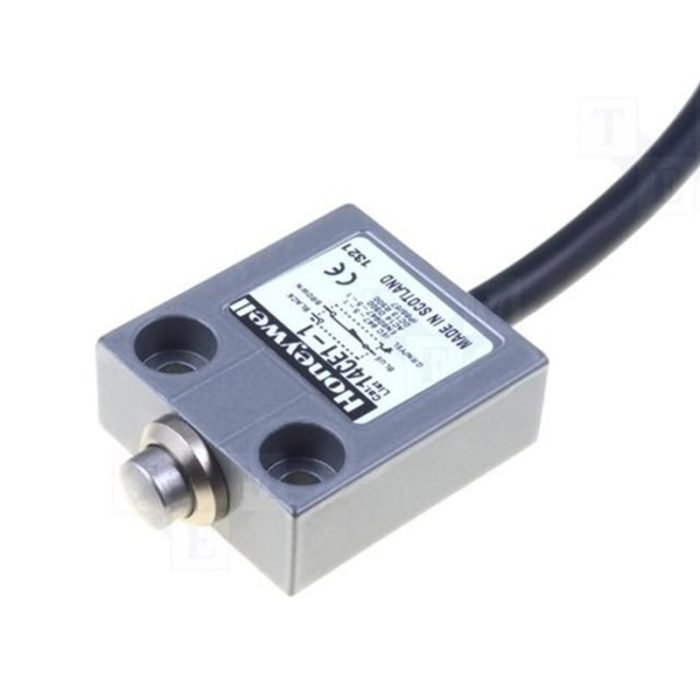 Silver Honeywell Limit Switch - A Silver-Colored Limit Switch From The Honeywell Brand.